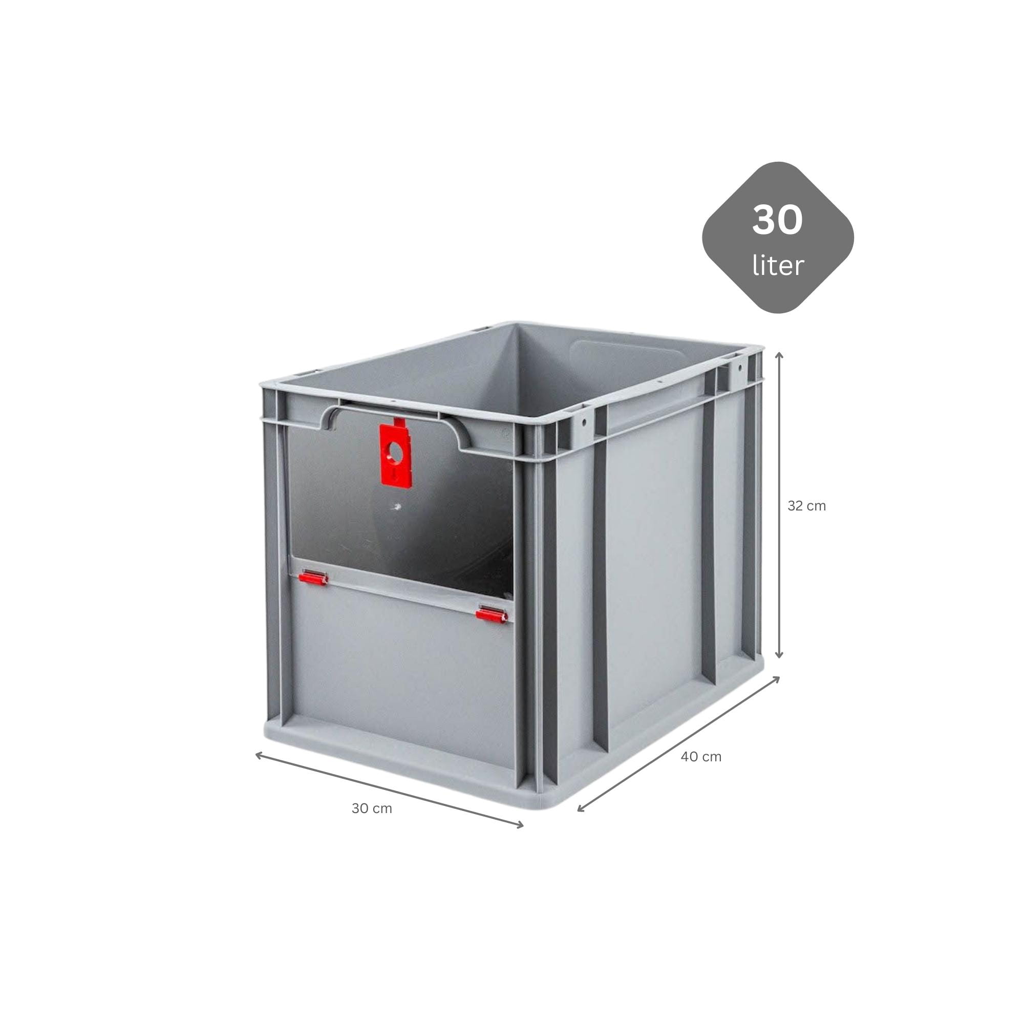 Couvercle à Charnières Set Bac Euro NextGen Avec 2 Fermetures à