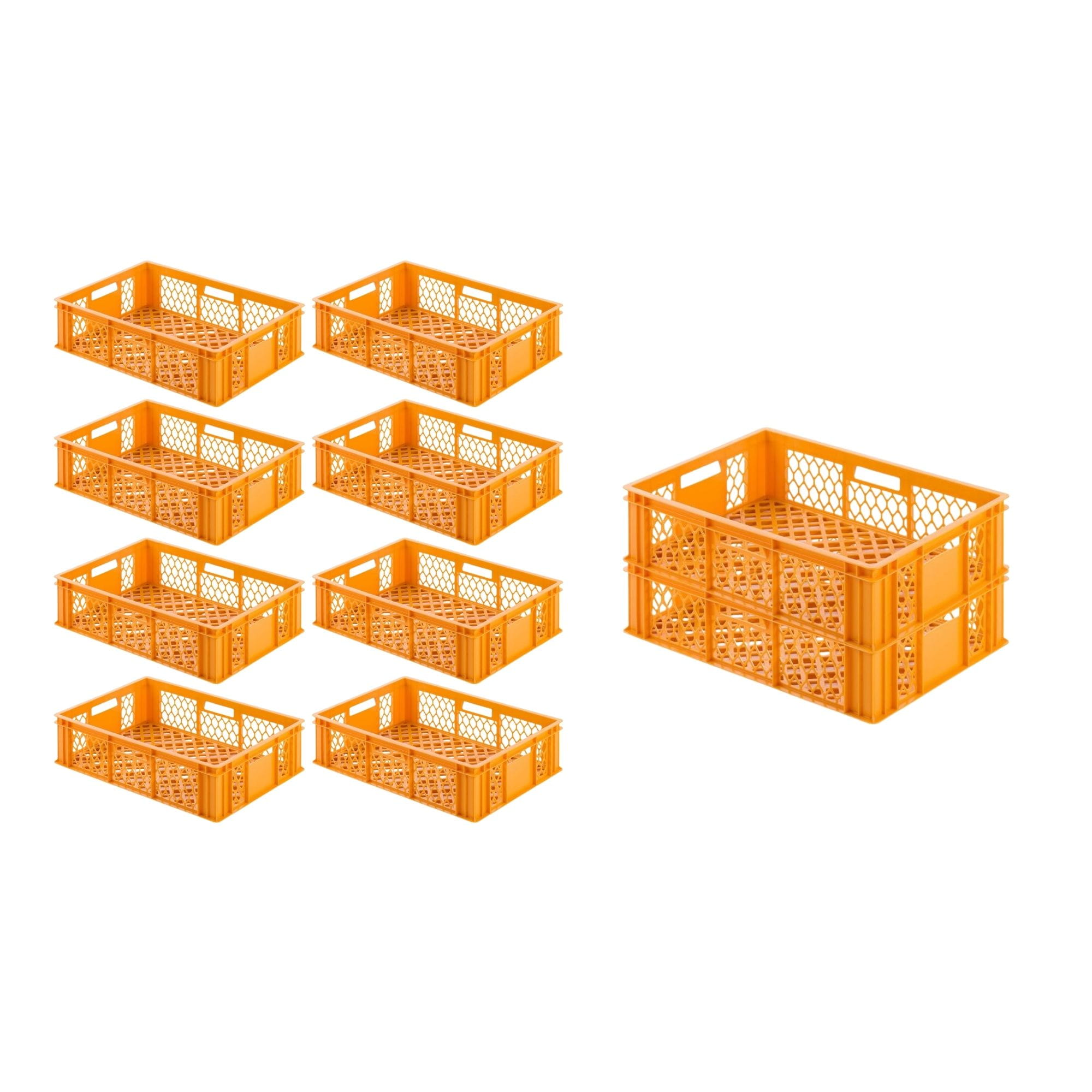 54 Stück Eurobehälter/Bäckerkiste Durchbrochen, LxBxH 600x400x240
